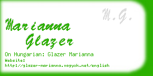 marianna glazer business card